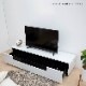 ［幅180］ テレビ台 テレビボード 鏡面 ローボード 光沢 ガラス ヘアライン柄 白木目のサムネイル7