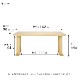 ［幅160］ ヒノキ 天然木 ダイニングテーブル ひのき 和風 テーブル 耳付き加工 浮造り