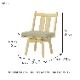 ［幅52/座面高42］ヒノキ 回転チェア ダイニングチェア ファブリック カバーリング
