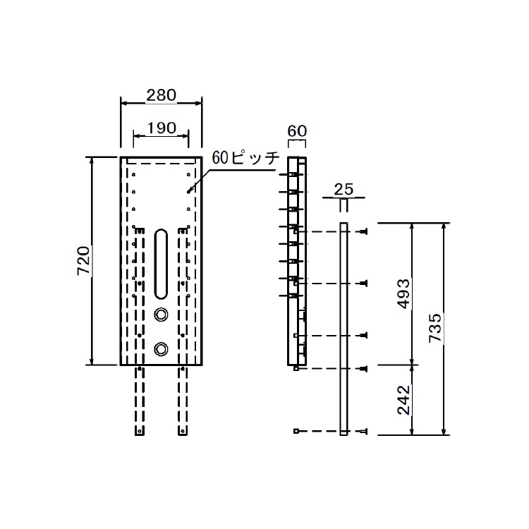 ［幅210］リノ | テレビボード リビングボード セラミック調 ウォールナット スチール脚 テレビ台【壁掛けパネル金具付き】