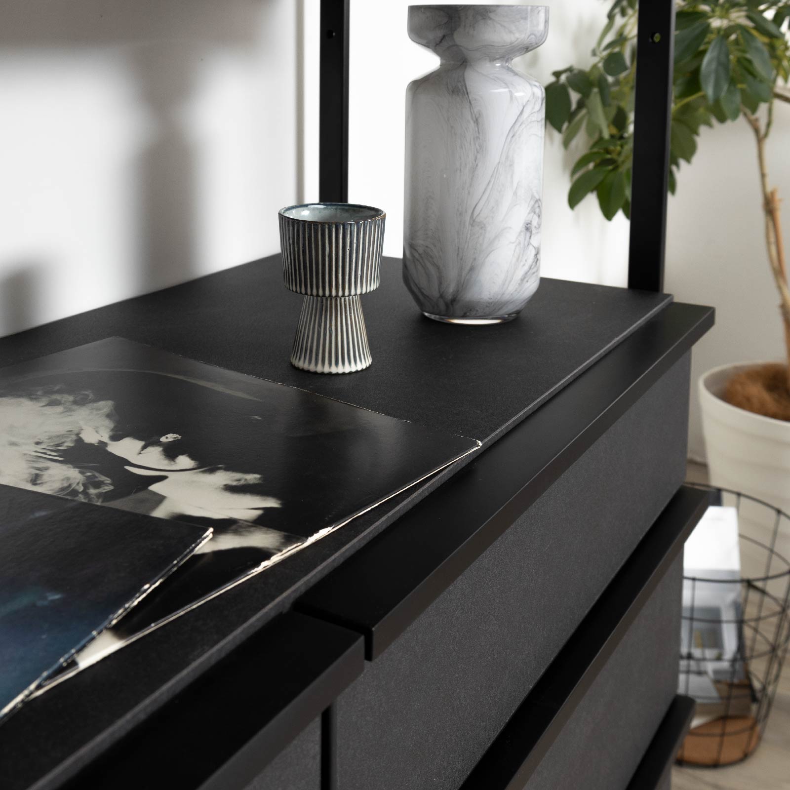 ［幅100］ マッターホルン BK ｜ ハイシェルフ 収納 【在庫限り品】