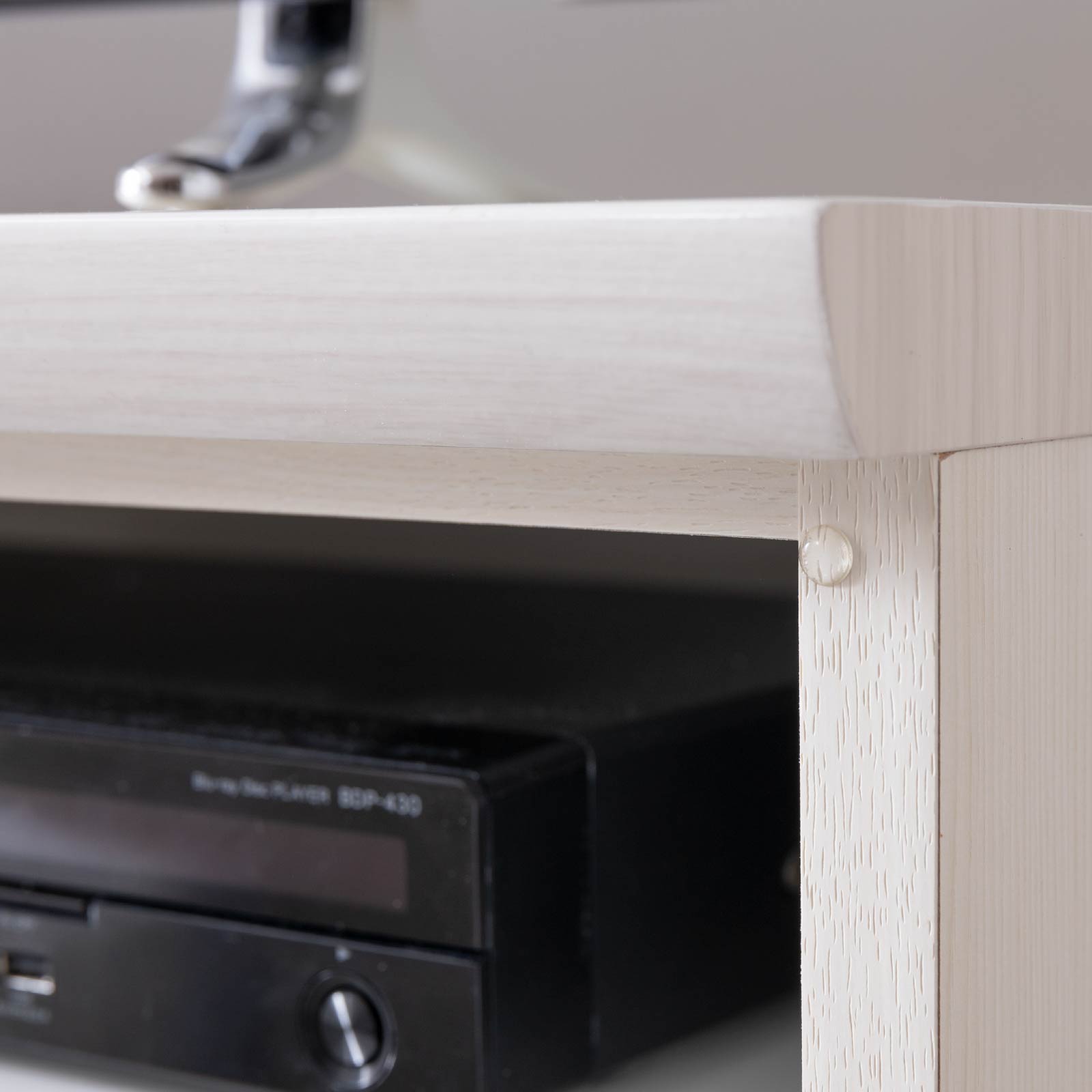 ［幅120］ デミオ ｜ ハイグロス テレビ台 ローボード 白木目