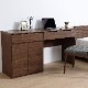 ［幅140］ パソコンデスク 収納付きセット 勉強机 ワークデスク 配線すっきり リモートワーク ウォールナット