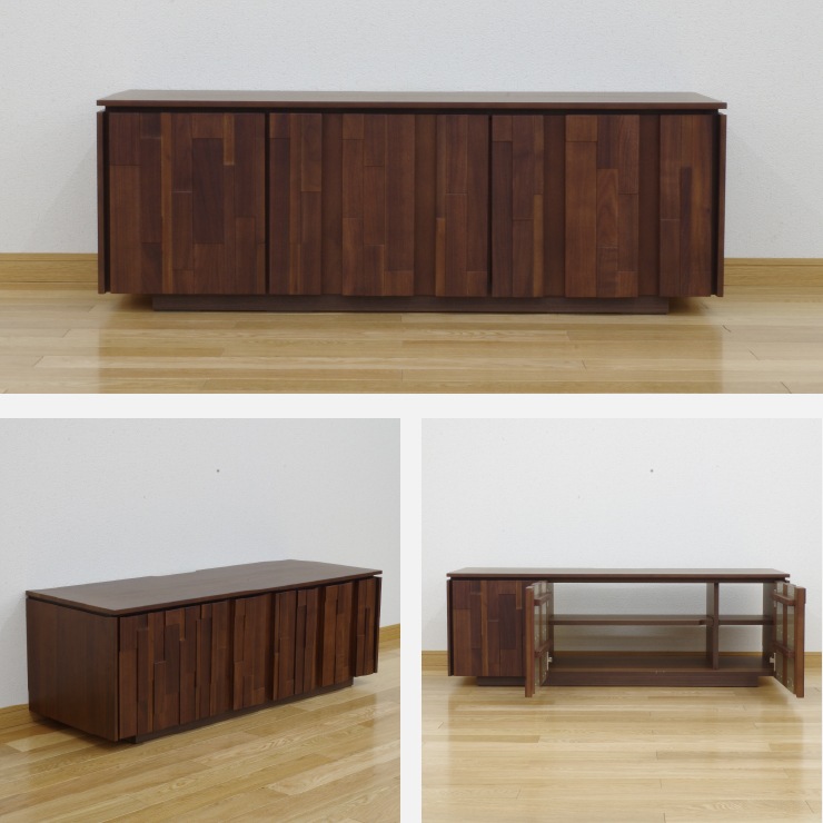 テレビ台 テレビボード ウォールナット 無垢材 120 TVB｜家具の通販tac