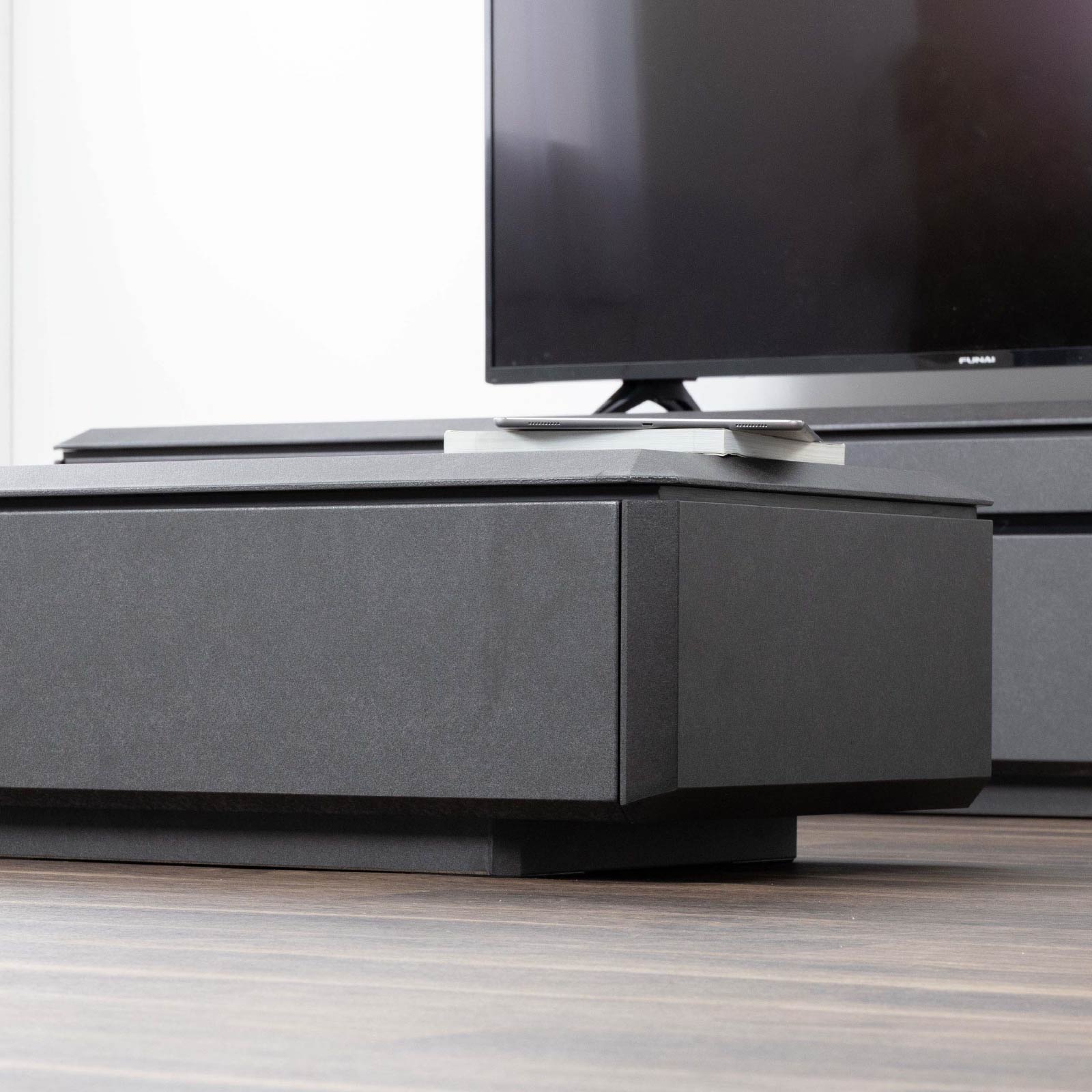 ［幅120］ブロッケン ｜ セラミック調 収納付き リビングテーブル ローテーブル センターテーブル