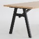 ［幅150］ ダイニングテーブル 150cm 北欧 ナチュラル 木製 四人用 オーク 食卓 テーブル ブラック 黒 リビング ダイニング