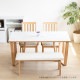 ［幅150/座面高45］ダイニングベンチ PVCレザー 木脚のサムネイル16