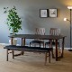 ［幅150/座面高45］ダイニングベンチ PVCレザー 木脚のサムネイル17