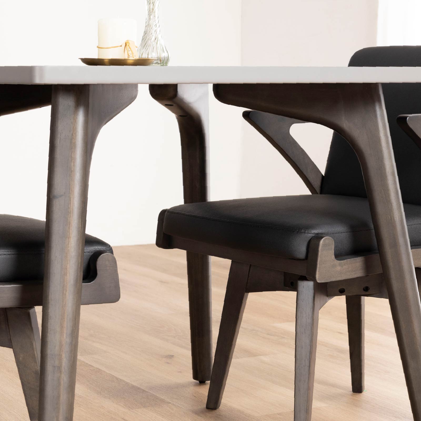 幅80］ダイニングテーブル 正方形 ｜ メラミン天板 コンパクトサイズ