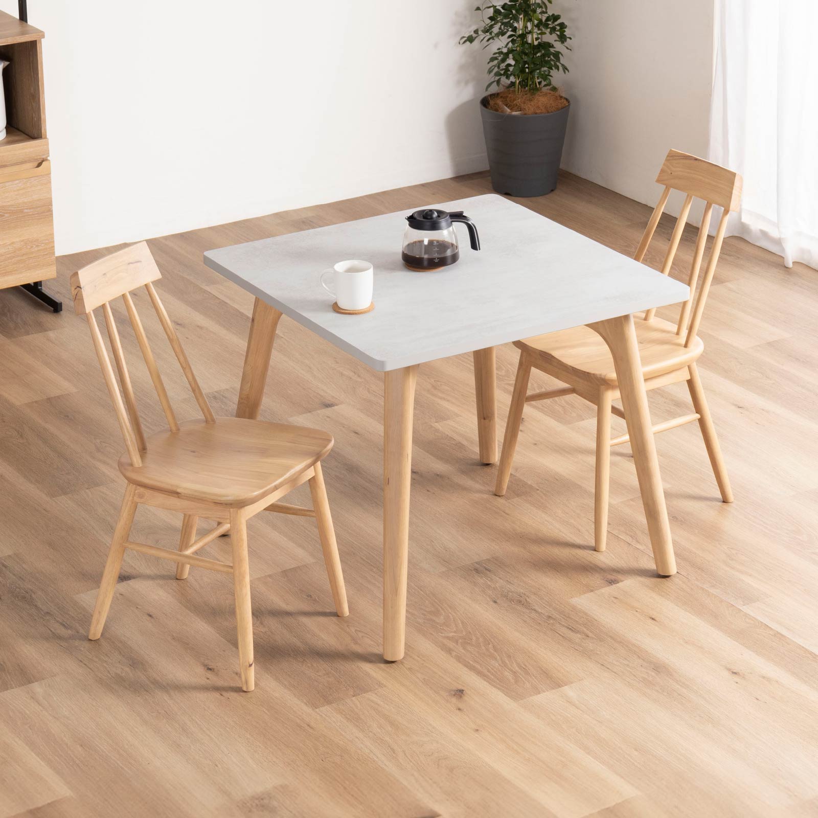 幅80］ ナチェス ｜ メラミン化粧板 ダイニングテーブル