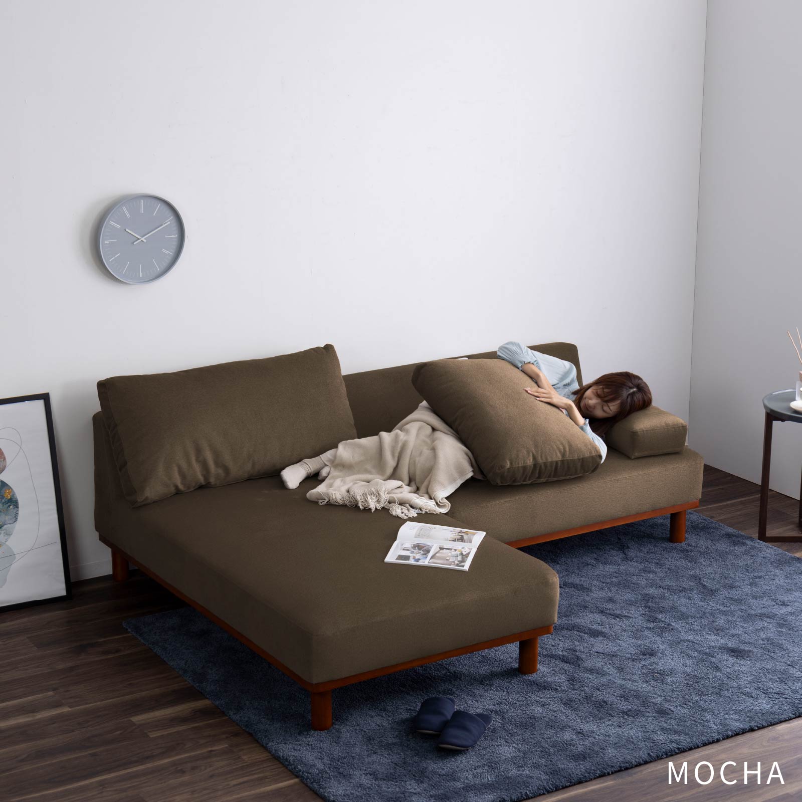 ［幅121］ MU-02 ｜ 1人掛け 高機能生地 お子様 ペット 脚付き カウチ ソファ