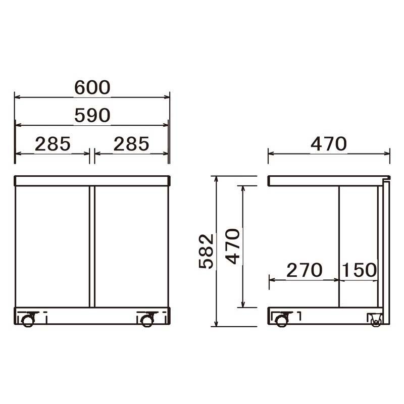 ［幅60］ イーリス ｜ 無垢材 サイトテーブル 