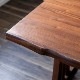 ［幅200］ 和風 モダン ダイニングテーブル 食卓テーブル 2本脚 耳付き加工 ウォールナット突板のサムネイル8