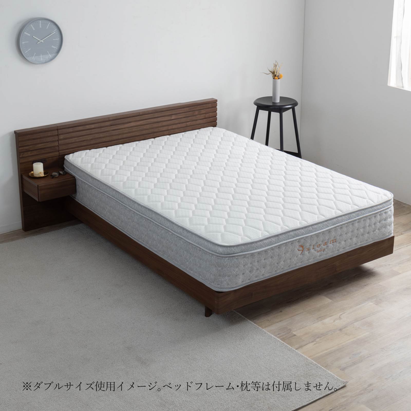 ［S/SD/D］ ラグジュアリー ｜ 低反発ジェル ポケットコイル マットレス sleamシリーズ