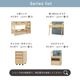 ［幅100］ マルチラック ひのき 机 有孔ボード こども キッズ コンパクト 収納棚 高さ調節 ピンク 水色のサムネイル14