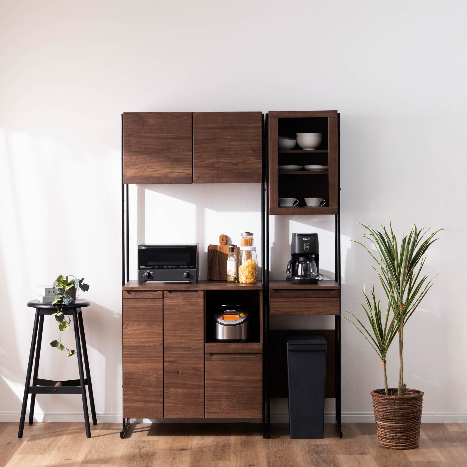 ［幅90］ カモニカ ｜ 収納 食器棚 キッチンボード 【在庫限り品】