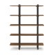 ［幅100/高さ135］リズ | オープンラック シェルフ 5段 ラック 収納棚 アイアンのサムネイル2