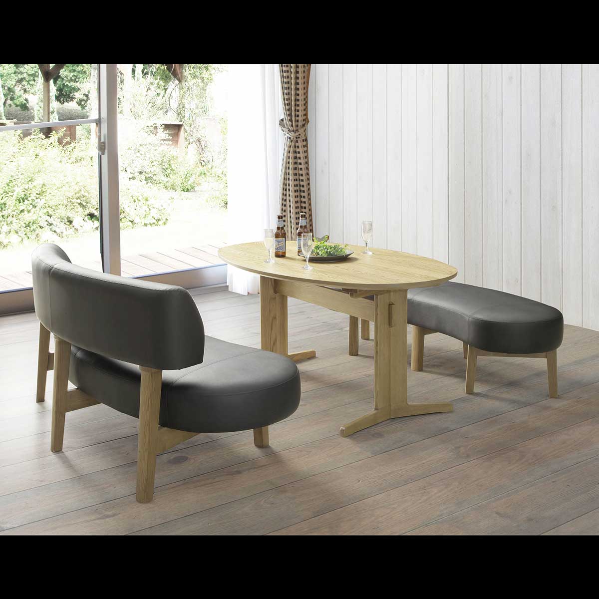 ［幅160］ ダイニングテーブル 丸テーブル オーク タモ 無垢材 RL 160