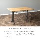 ［幅120］ テーブル 木製 アイアン脚 120cm コンパクト ダイニングテーブル 4人掛け LDテーブル ホワイトオーク スチール リビングダイニング