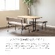 ［幅120］ テーブル 木製 アイアン脚 120cm コンパクト ダイニングテーブル 4人掛け LDテーブル ホワイトオーク スチール リビングダイニング