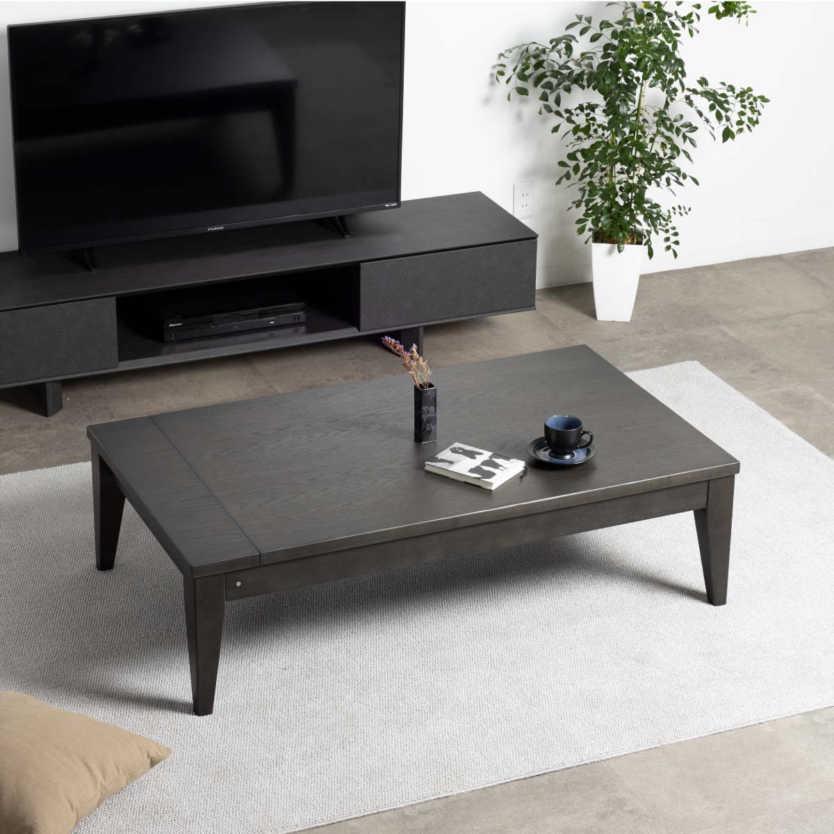 幅130-180］ 伸長式 リビングテーブル ｜ ローテーブル センター