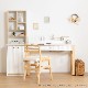 ［幅110］ デスク 110cm 机 ホワイト 白 北欧 引き出し コンセント キッズ 学習デスクのサムネイル15