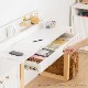 ［幅110］ デスク 110cm 机 ホワイト 白 北欧 引き出し コンセント キッズ 学習デスクのサムネイル12