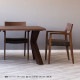 ［幅200］ ダイニングテーブル 木製 無垢 6人掛け レッドオーク 天然木 200cm 角丸 長方形 X脚 北欧 デザイナーズ