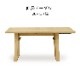 ［幅120-150］ 伸縮テーブル ダイニングテーブル ホワイトオーク 天然木 JS 120 伸長式のサムネイル1