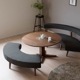 ［幅120］ 昇降テーブル 円形 丸テーブル 丸型 昇降式 テーブル リビングテーブル 北欧 オーク ガス圧 無段階 ペダル調整のサムネイル12