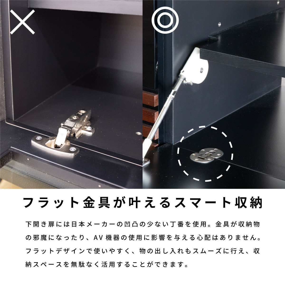 [幅180] テレビボード 黒 セラミック調 ブラック テレビ台 ローボード 180cm 引き出し 収納 TV台 木製 AVボード フルオープンレール