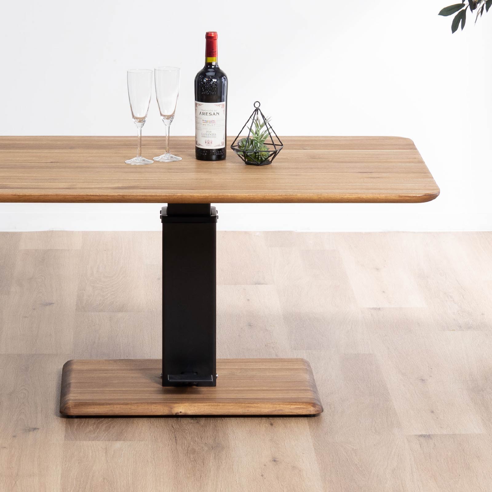 ［幅110］ ダラム ｜ 昇降 ダイニングテーブル アカシア