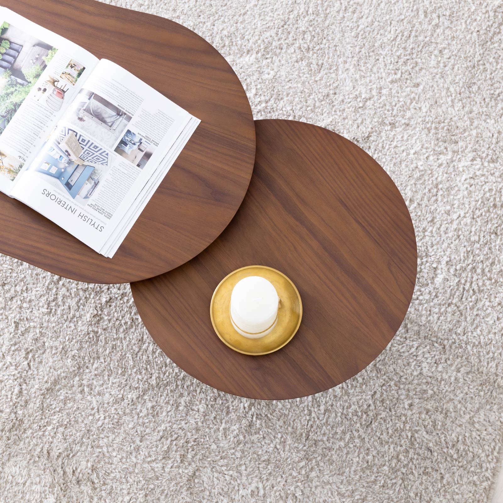 ［幅110-142］ エフィ― ｜ 伸長式 リビングテーブル ローテーブル センターテーブル