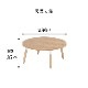 ［幅80］ Living Table - 05・06 ｜ 丸テーブル リビングテーブル ローテーブル センターテーブル 【在庫限り品】