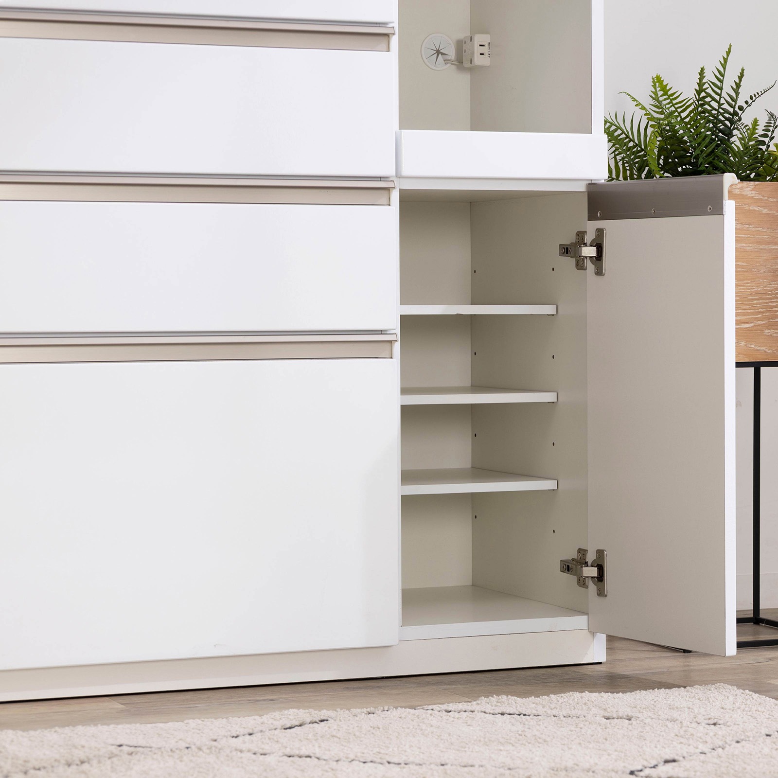 ［幅90］ ユアー ｜ 収納 スライド棚 レンジ台 キッチンカウンター