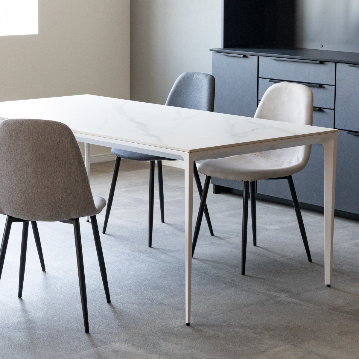 【開梱設置付き】 ［幅150］ コロラド ｜ セラミック アイアン脚 ダイニングテーブル 【在庫限り品】