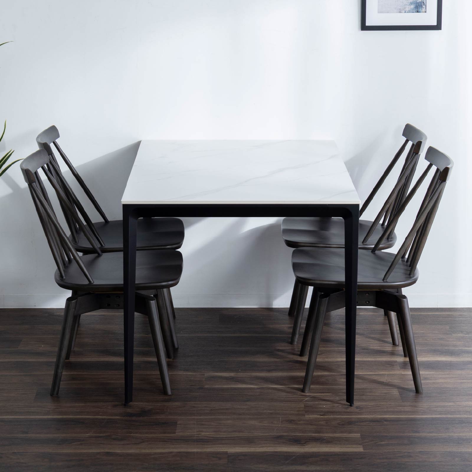 ［幅80-120］コロラド Ⅱ ｜ セラミック スチール脚 ダイニングテーブル