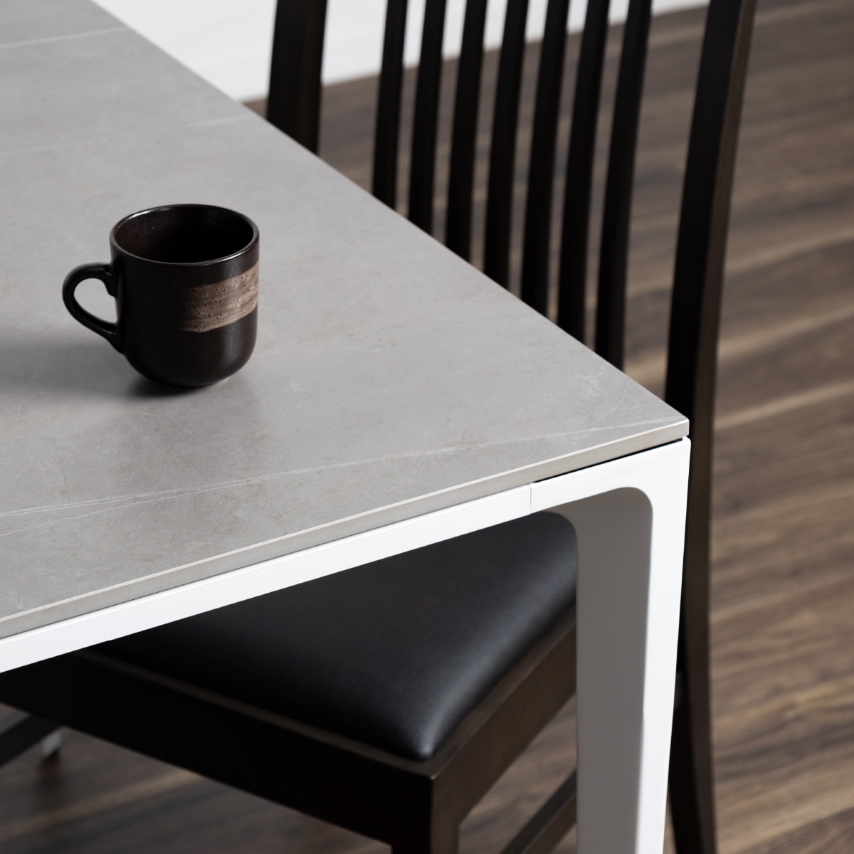 【開梱設置付き】 ［幅170］ コロラド ｜ セラミック アイアン脚 ダイニングテーブル 【在庫限り品】