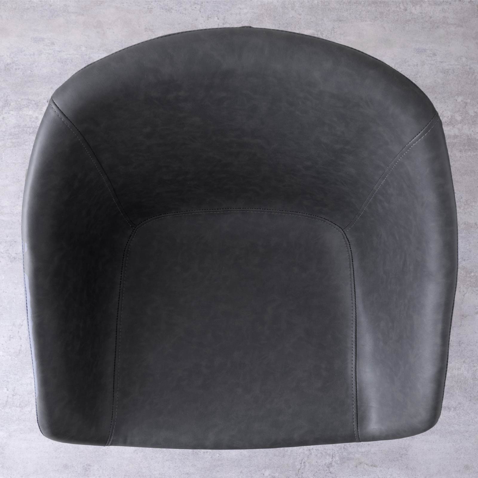 【2脚セット】［座面高43.5］ インダストリアルチェア ｜ アイアン脚 モノトーン PVSレザー ダイニングチェア 画像15