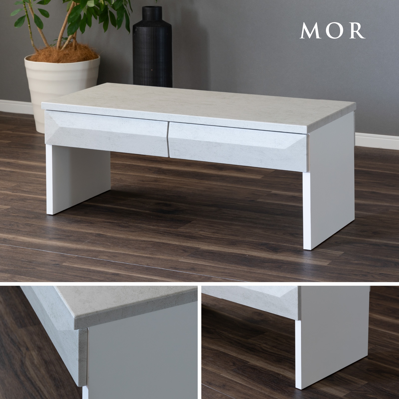 ［幅100］ ジェレミー ｜ リビングテーブル ローテーブル センターテーブル 収納 セラミック調