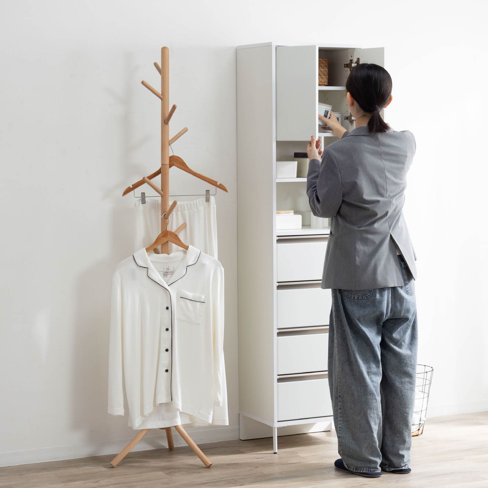 ［幅30］ クリア ｜ 隙間 キッチン 収納