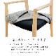 【2脚セット】［幅47/座面高44］ダイニングチェア オーク 無垢材 ファブリック カバーリングのサムネイル7