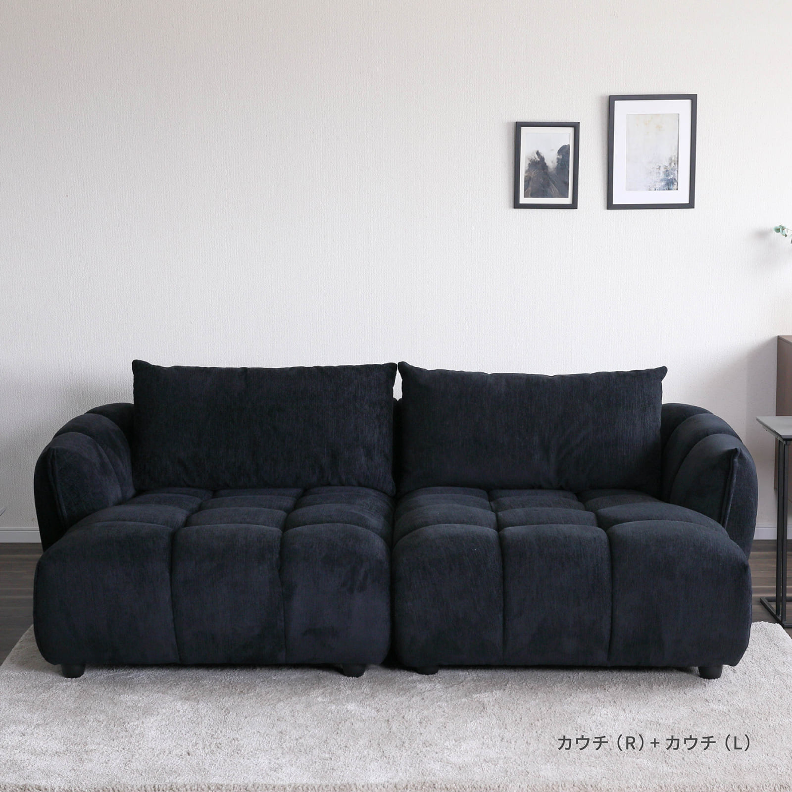 ［幅116］ 立体感 ローバック 1人掛け カウチ ソファ 画像14