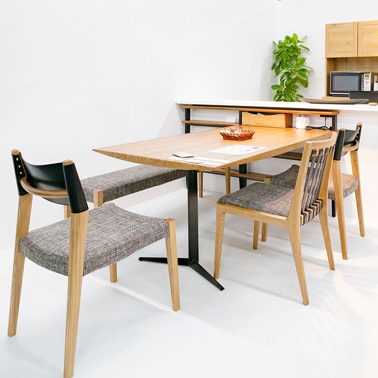 ダイニングチェア オーク 無垢材 PVC リズチェアB｜家具の通販