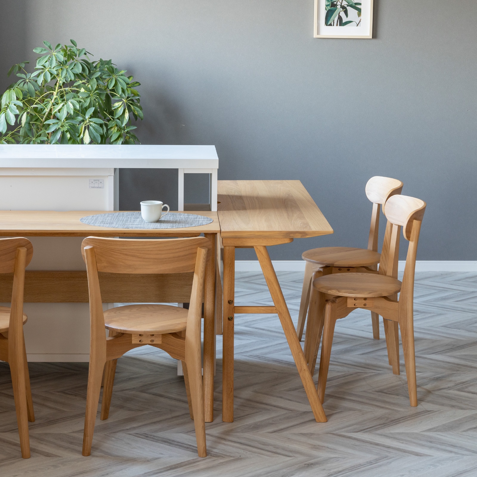 2脚セット】［座面高43］ 回転チェア スタッキング