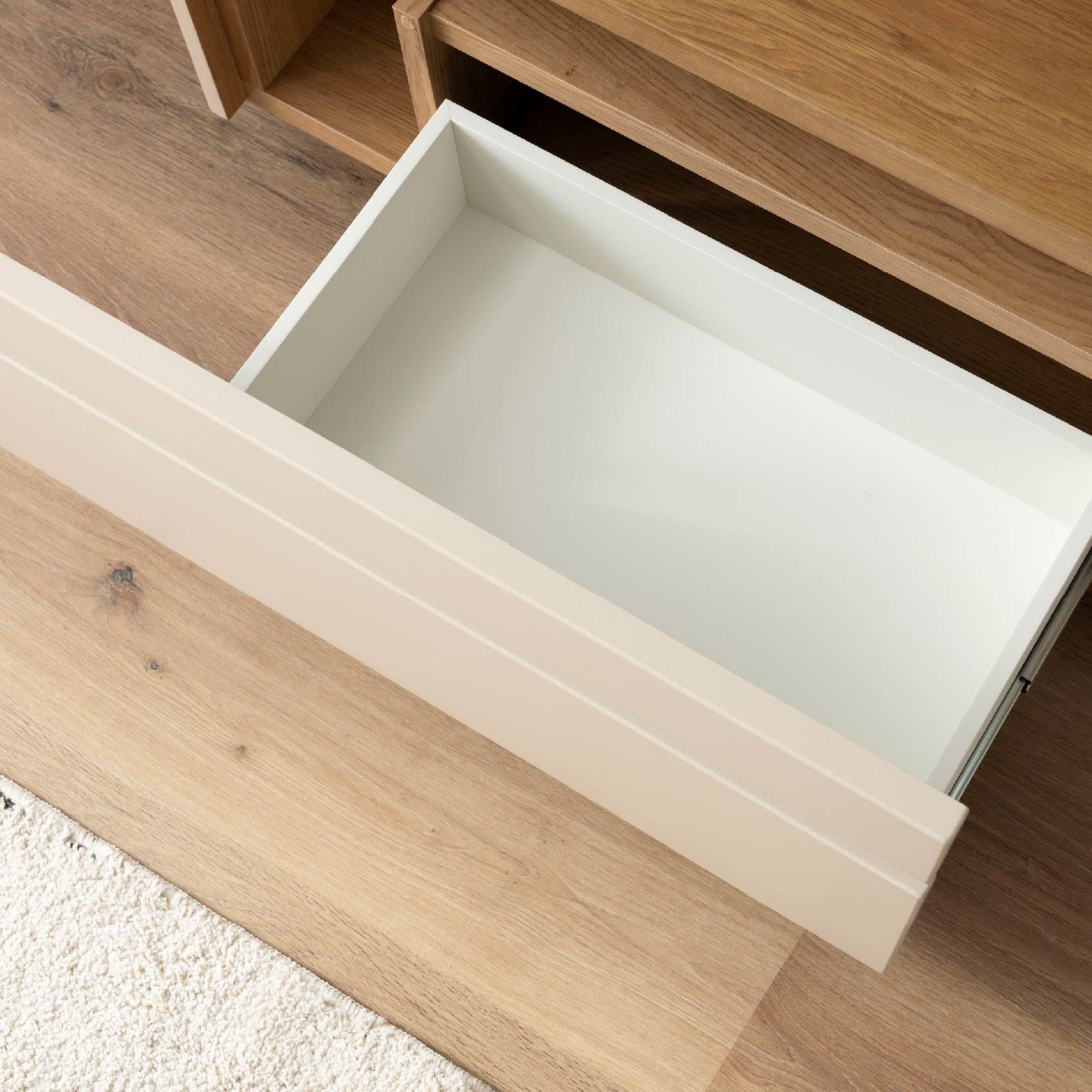 ［幅150］ ヌーボ ｜  塩ビシート テレビボード ニュアンスカラー 木目