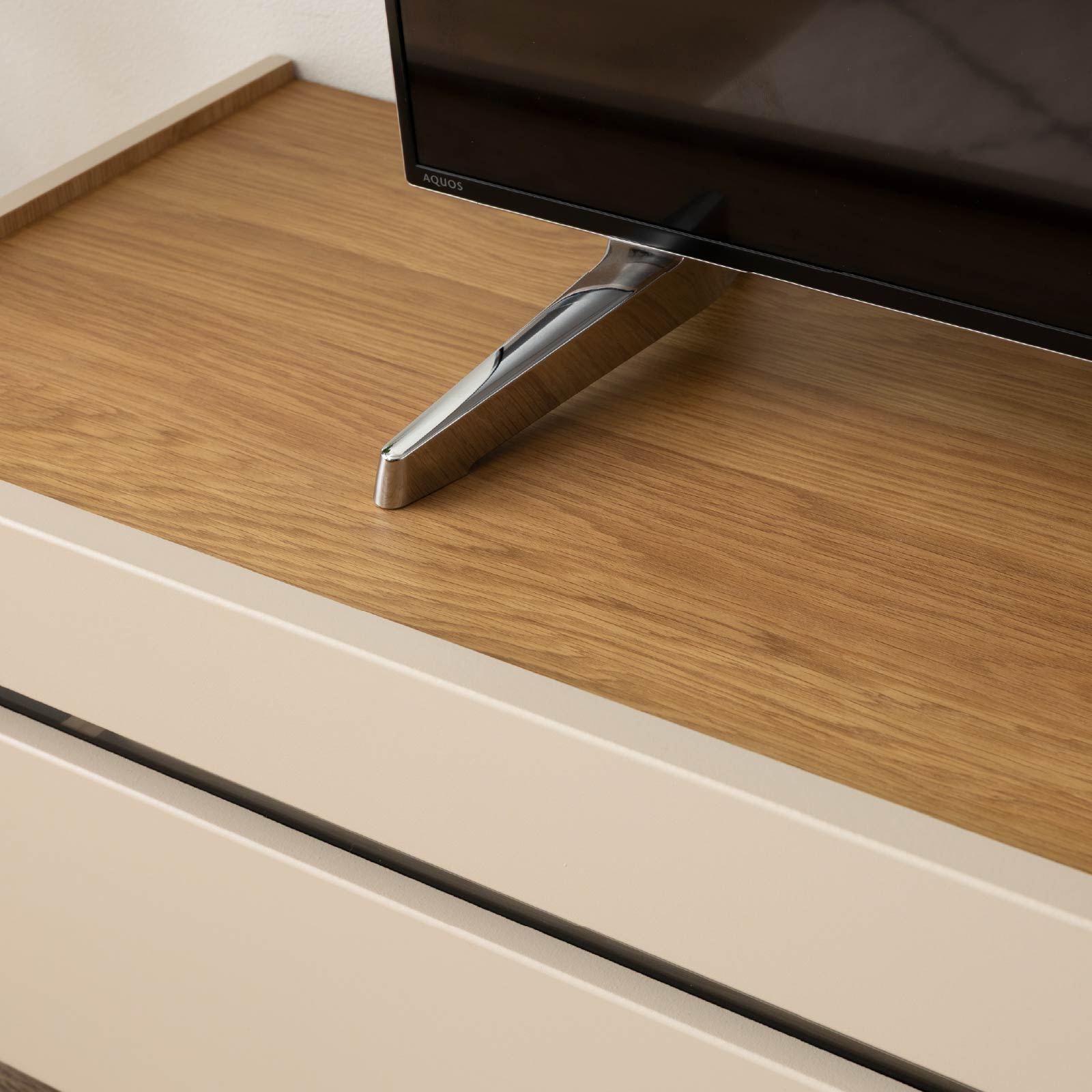 ［幅180］ ヌーボ ｜  塩ビシート テレビボード ニュアンスカラー 木目