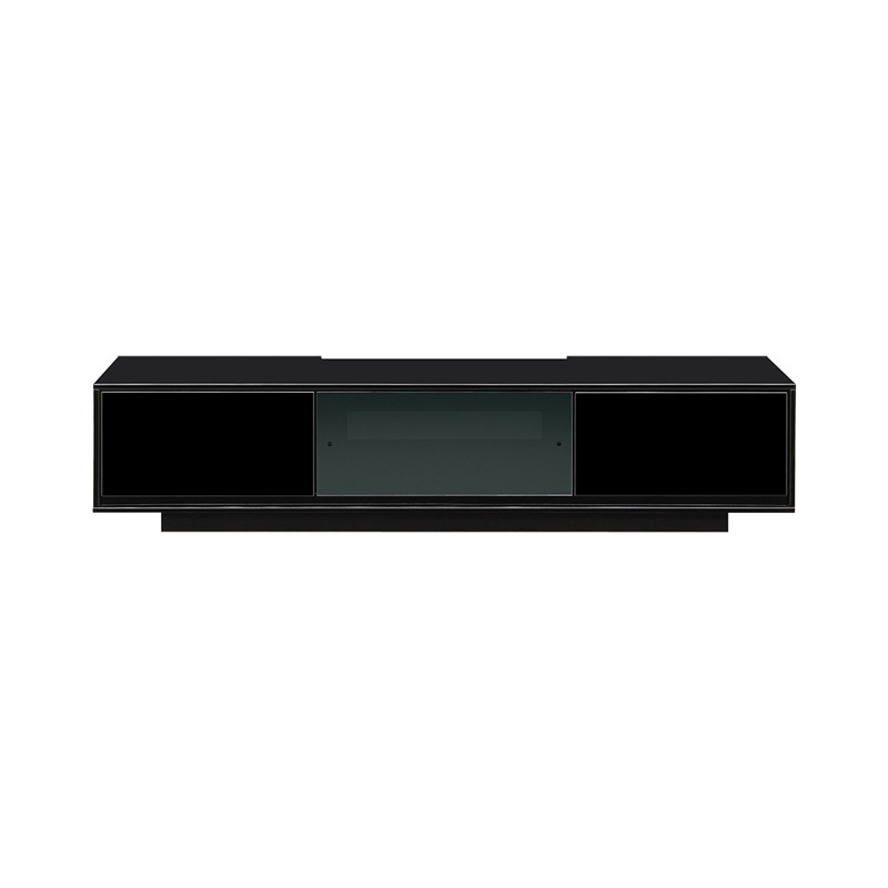 ［幅160］テレビボード テレビ台 ローボード ガラス UV塗装【壁掛けパネル別売り】