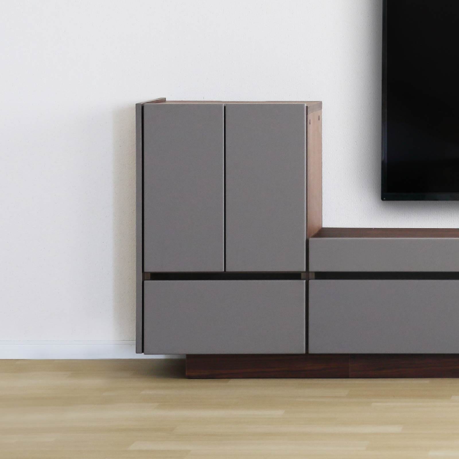 ［幅53］ ヌーボ ｜  塩ビシート キャビネット ニュアンスカラー 木目