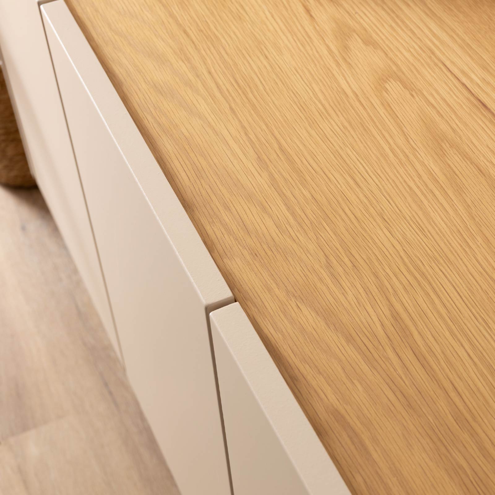 ［幅120］ ヌーボ ｜  塩ビシート サイドボード ニュアンスカラー 木目